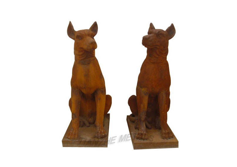 Cast Iron Dog Statue