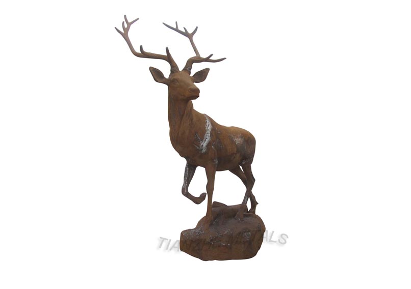 Cast Iron Deer Statue