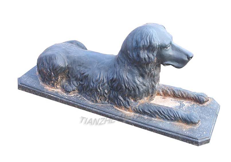 Laying Dog Statue