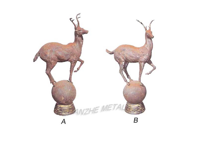 Pair of Stag Statue