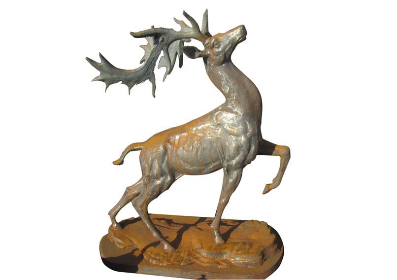 Head Up Stag Statue